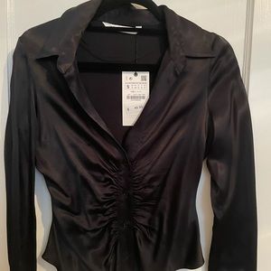 Zara satin top NWT